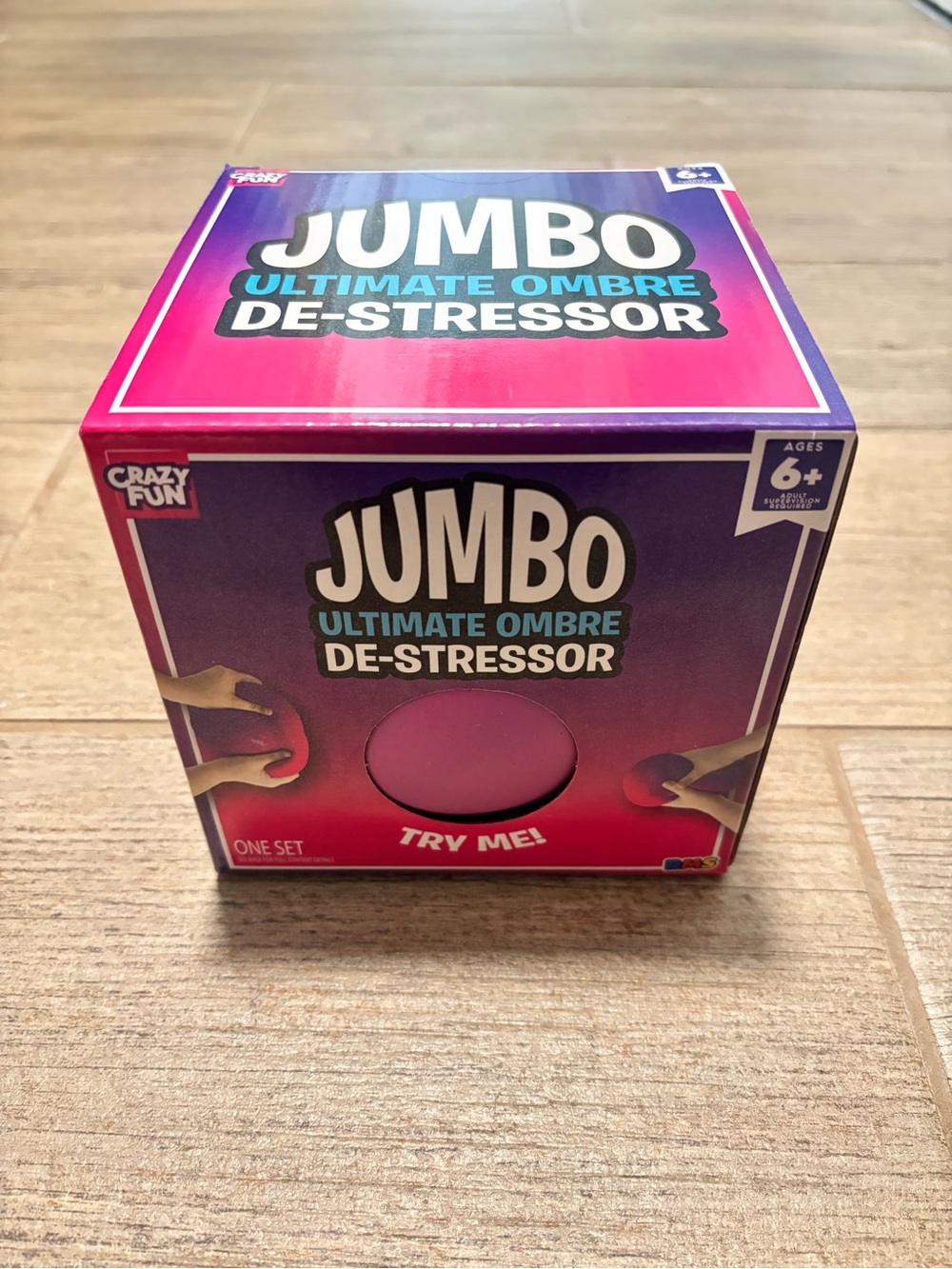 Jumbo Ultimate Ombré De-Stressor Squishy Ball Pink & Purple RMS NEW FIVE BELOW